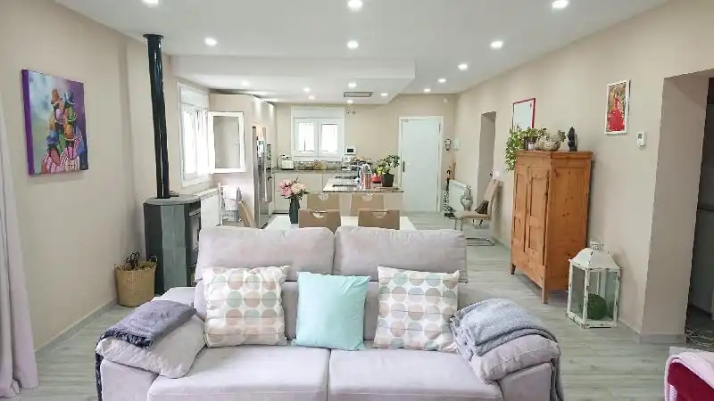 Living room of Houses for sale in Plasencia  with Heating, Terrace and Furnished