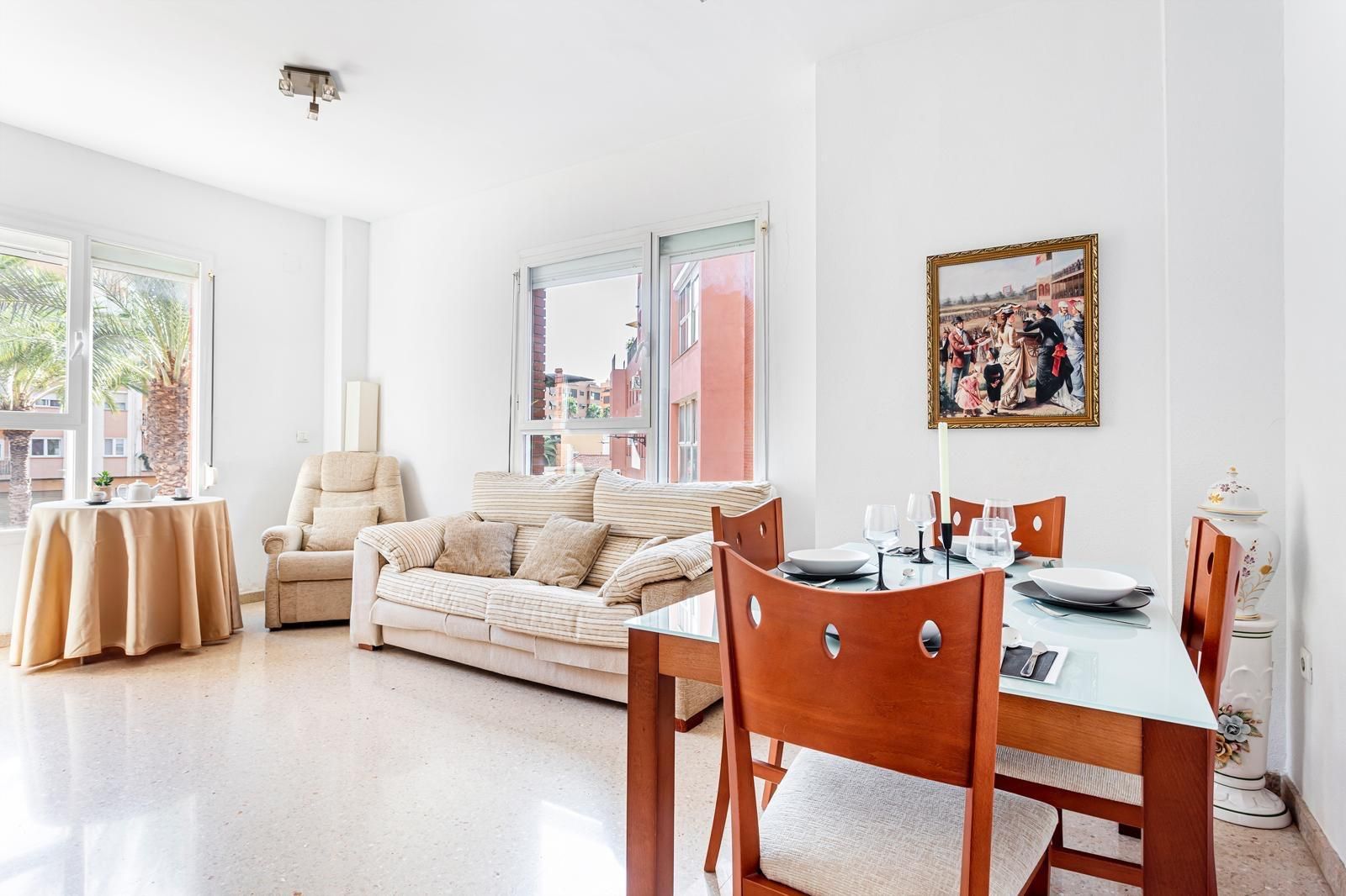Living room of Flat for sale in Xirivella  with Air Conditioner, Storage room and Alarm