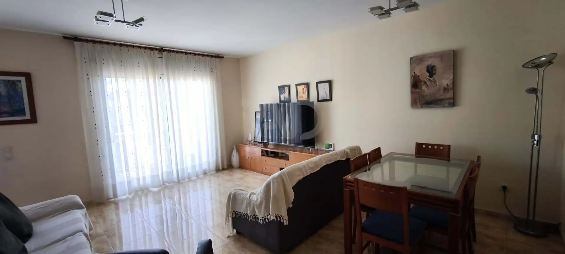 Living room of Detached homes for sale in L'Aldea  with Air Conditioner, Heating and Terrace