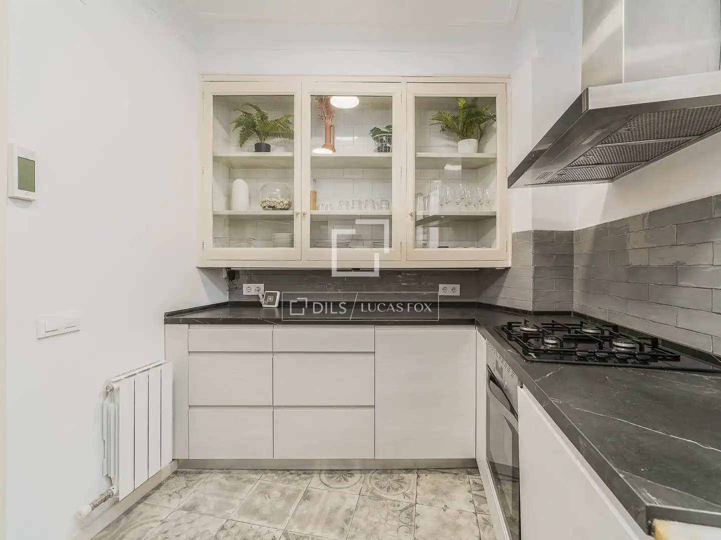 Küche von Wohnung zur Miete in Barcelona mit Klimaanlage, Terrasse und Möbliert