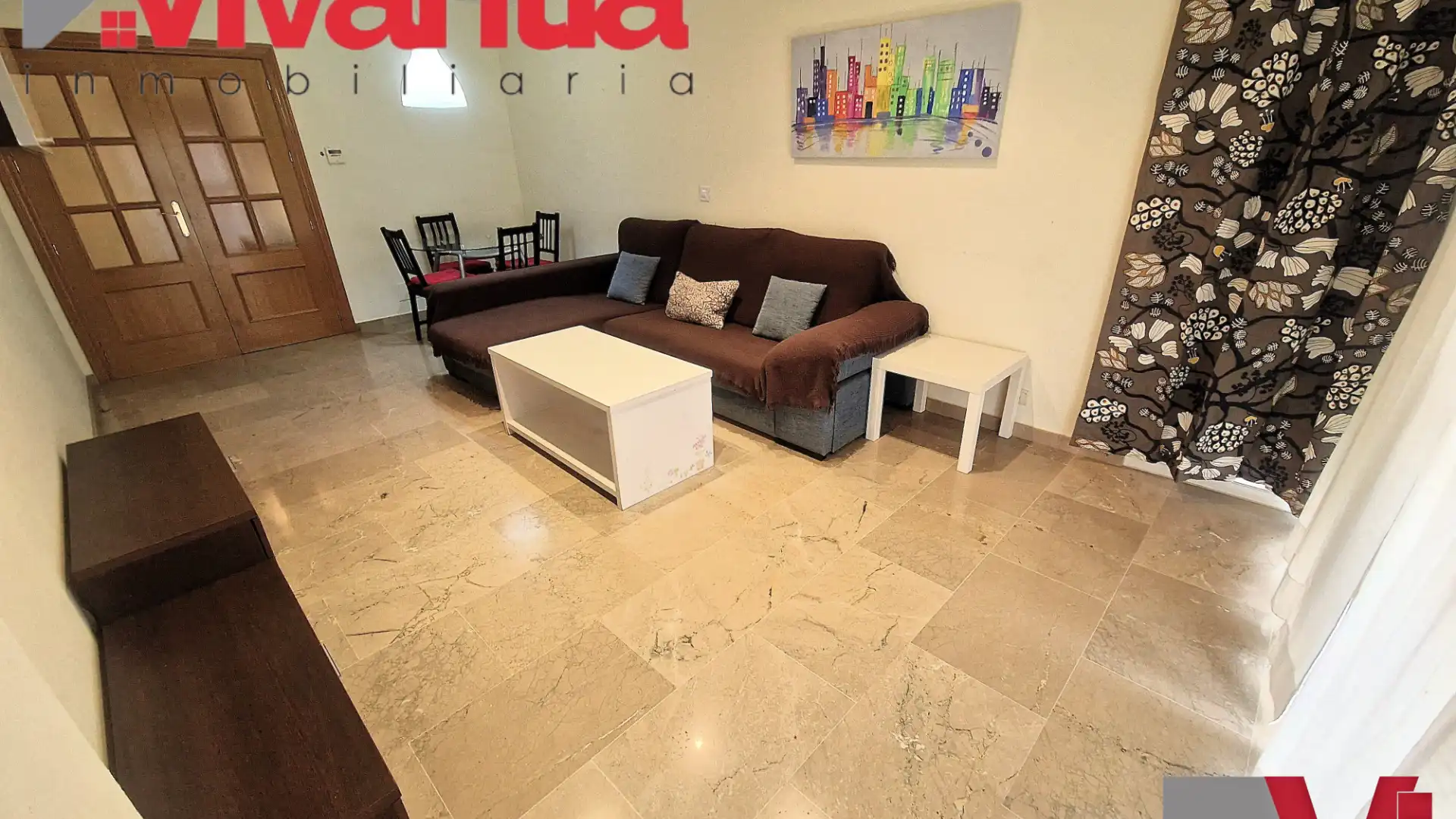 Living room of Flat for sale in Lorca  with Air Conditioner, Heating and Furnished