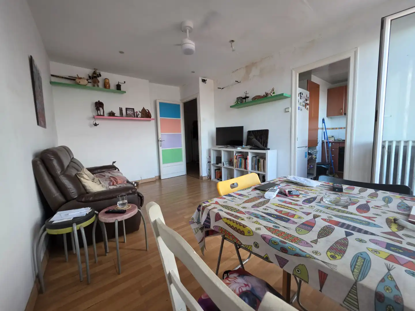 Living room of Attic for sale in Barcelona  with Terrace, Furnished and Oven