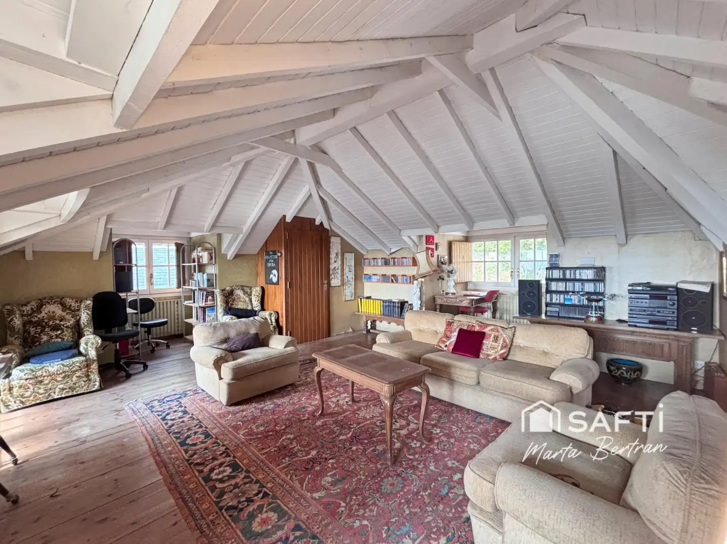 Sala de estar de Finca rústica en venta en Sant Feliu de Codines con Calefacción, Terraza y Piscina