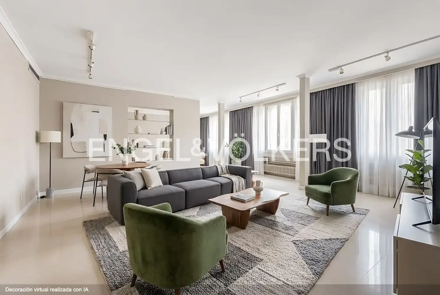 Sala de estar de Piso en venta en Valencia con Aire acondicionado, Calefacción y Balcón