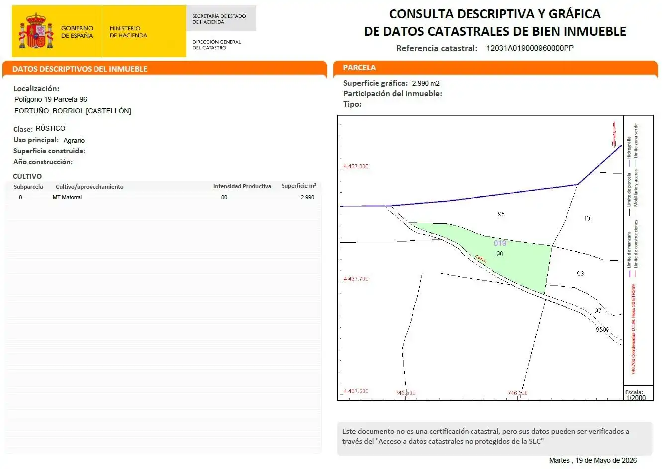 Rural land for sale in Borriol, imagen 11