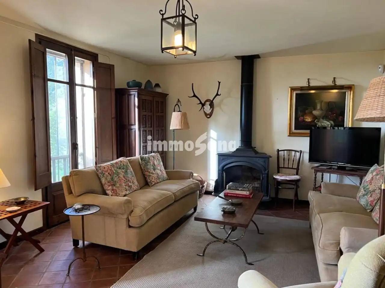 Sala de estar de Finca rústica en venta en Argelaguer con Calefacción, Jardín privado y Terraza