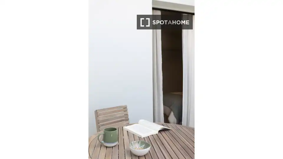 Terrace of Apartments for share in San Cristóbal de la Laguna  with Air Conditioner, Terrace and Furnished