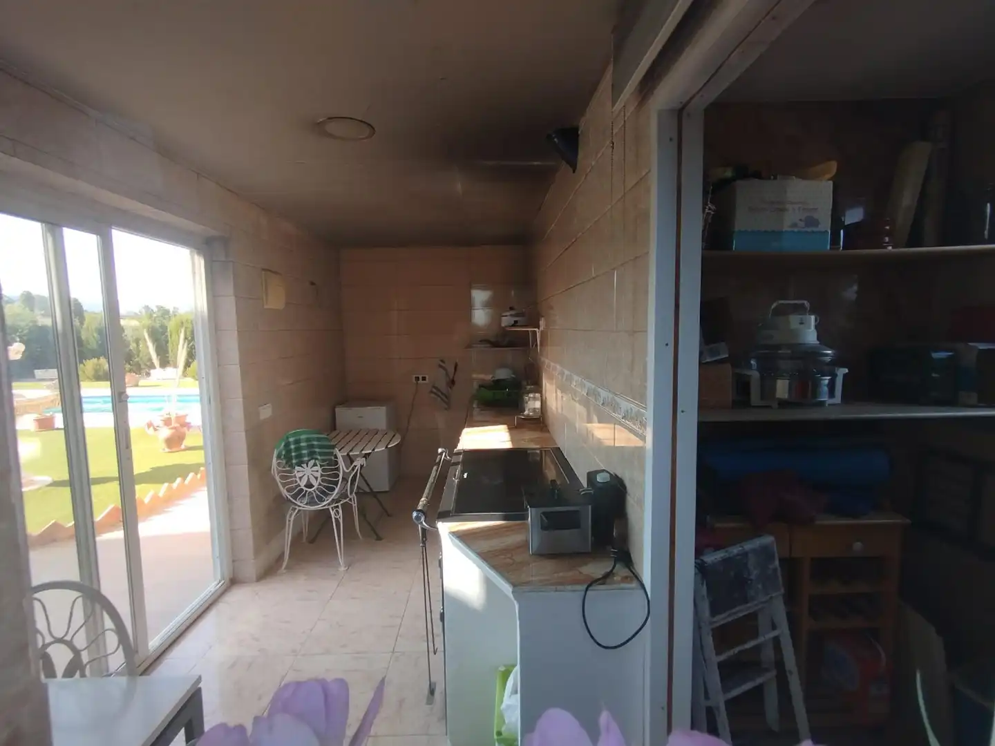 Cuina de Finca rústica en venda en Alhama de Murcia amb Jardí privat i Piscina