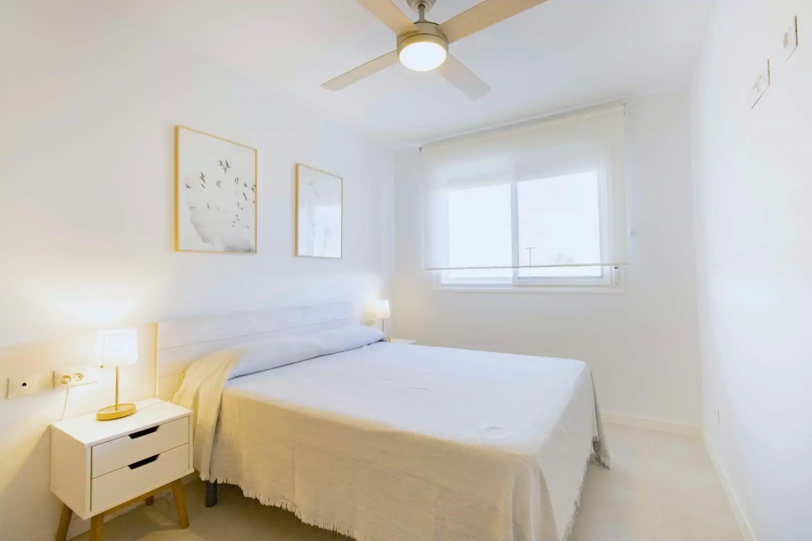 Dormitori de Apartament de lloguer en El Puig de Santa Maria amb Aire condicionat, Calefacció i Jardí privat