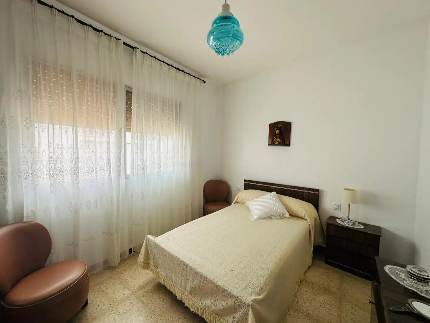 Dormitori de Casa o xalet en venda en Sant Jaume d'Enveja amb Jardí privat i Moblat