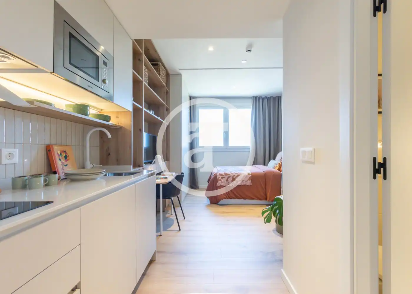 Schlafzimmer von Wohnung zur Miete in Alcobendas mit Klimaanlage, Heizung und Möbliert