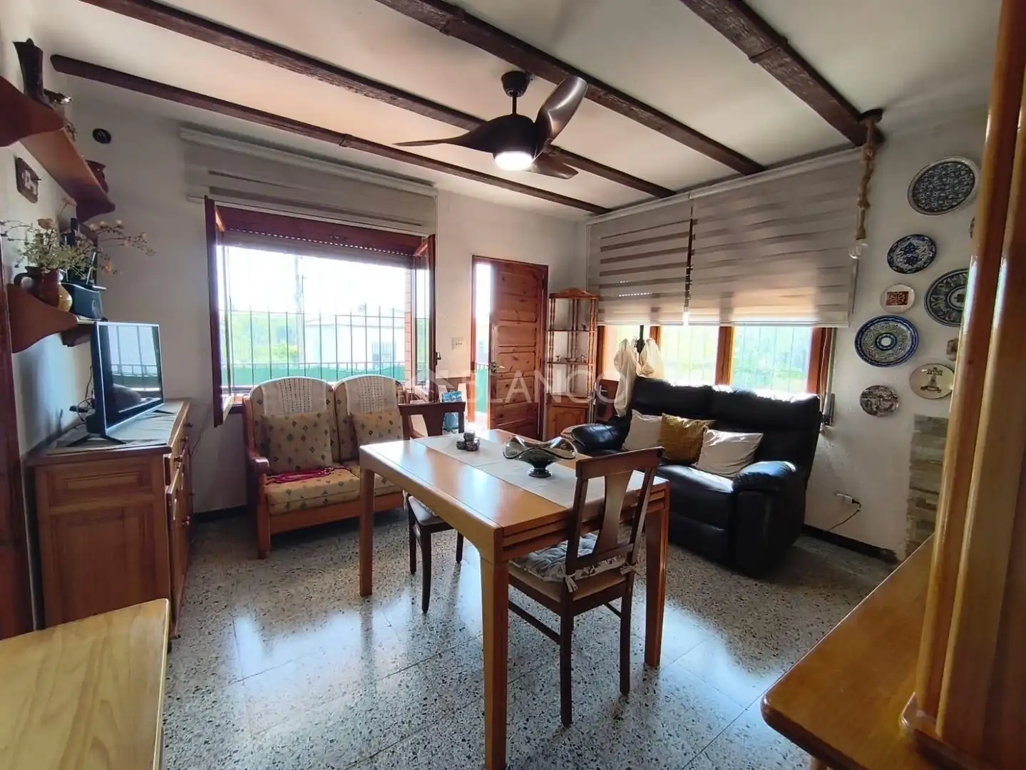 Sala de estar de Casa o chalet en venta en Piera con Jardín privado, Piscina y Balcón