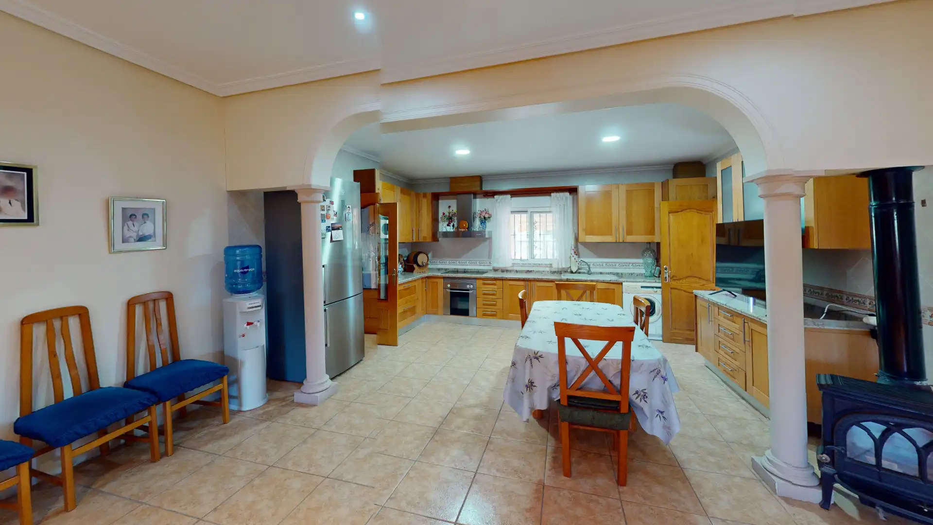 Cuina de Casa o xalet en venda en Elche / Elx amb Aire condicionat, Jardí privat i Terrassa