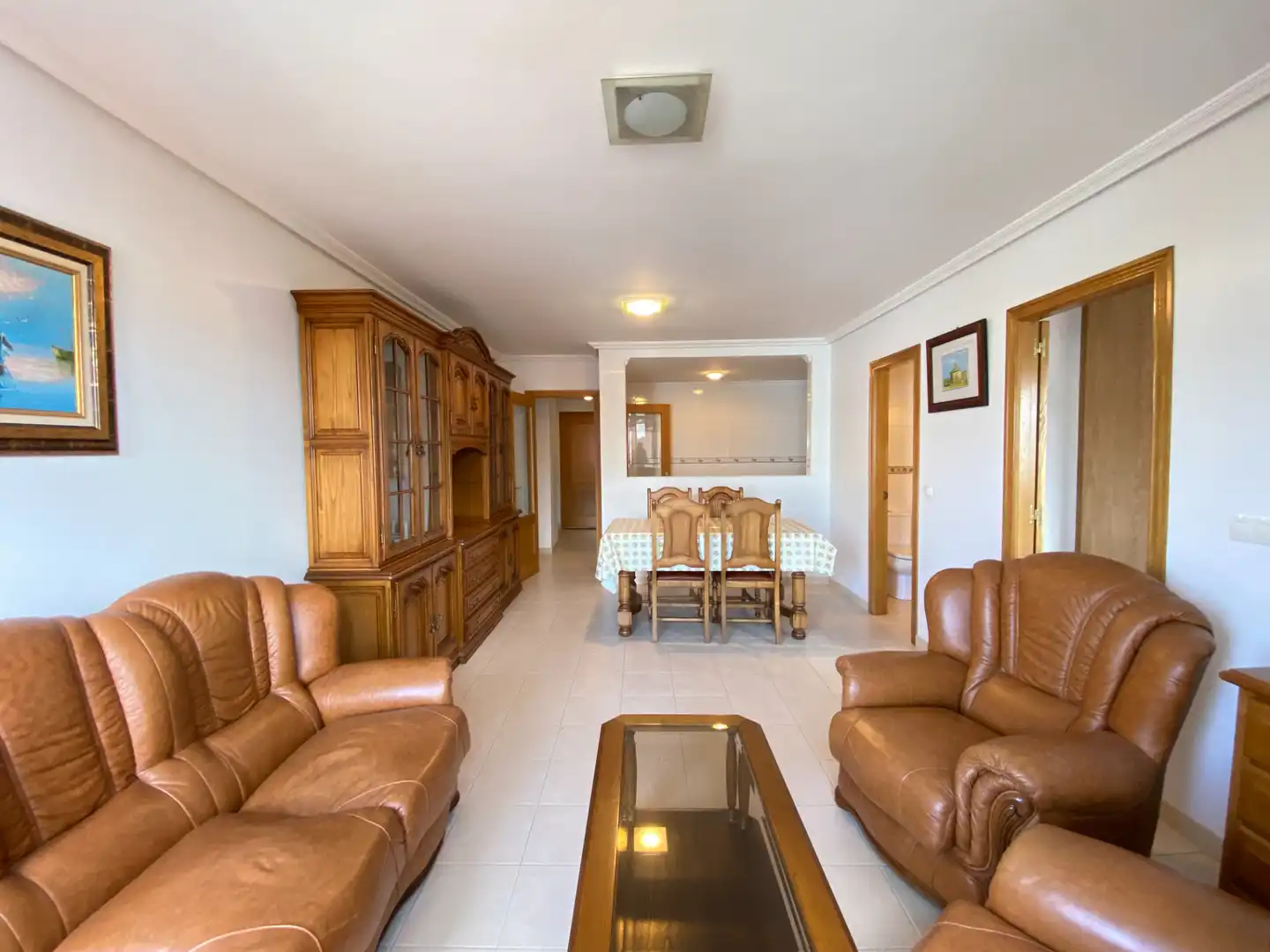 Sala d'estar de Dúplex en venda en Boiro amb Calefacció, Terrassa i Moblat