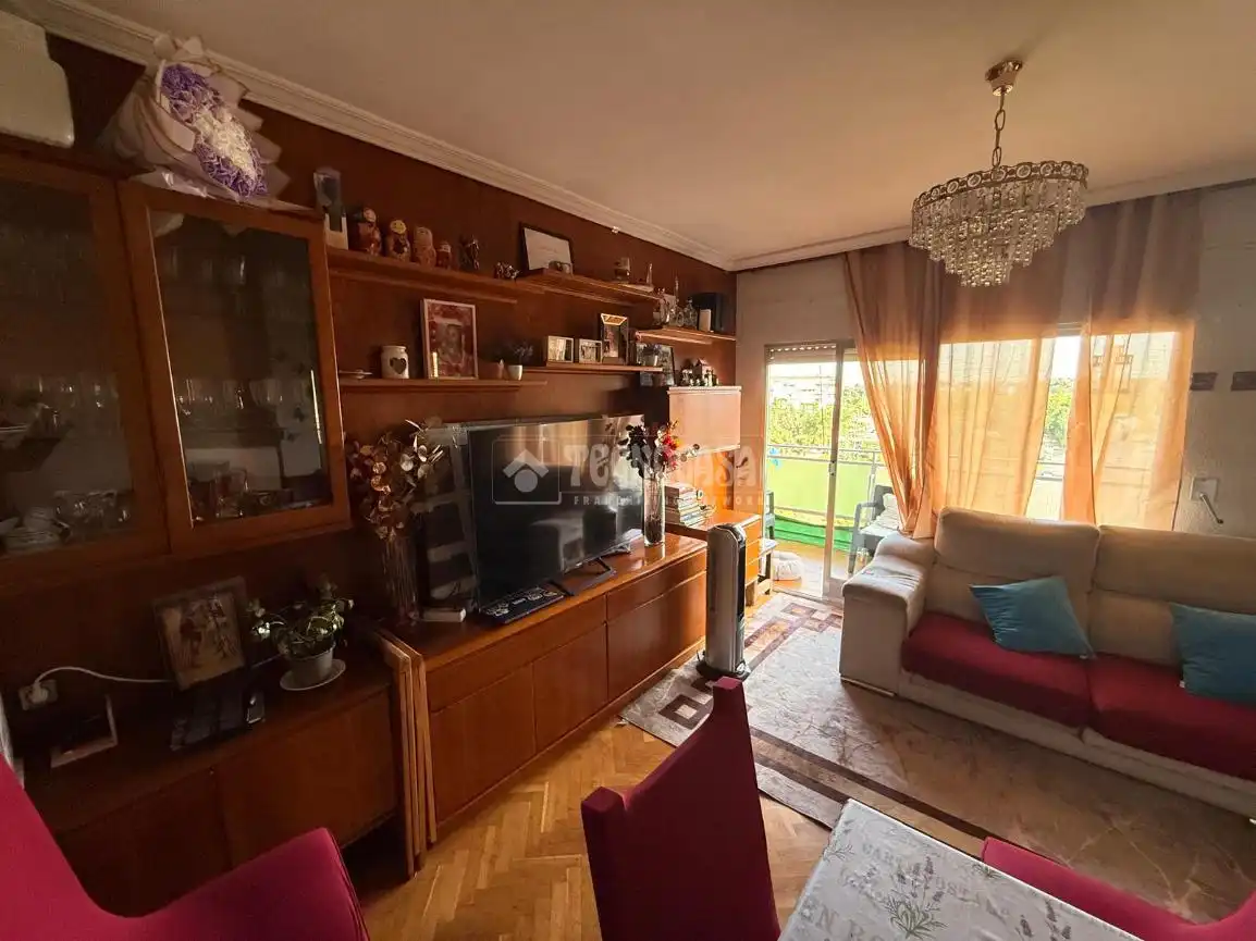 Wohnzimmer von Wohnung zum Verkauf in Madrid mit Klimaanlage, Heizung und Parkett