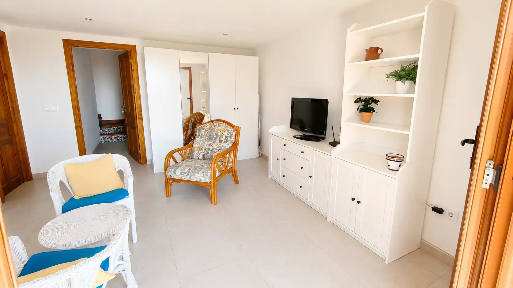 Living room of Duplexes for sale in Mojácar  with Terrace, Furnished and Community pool