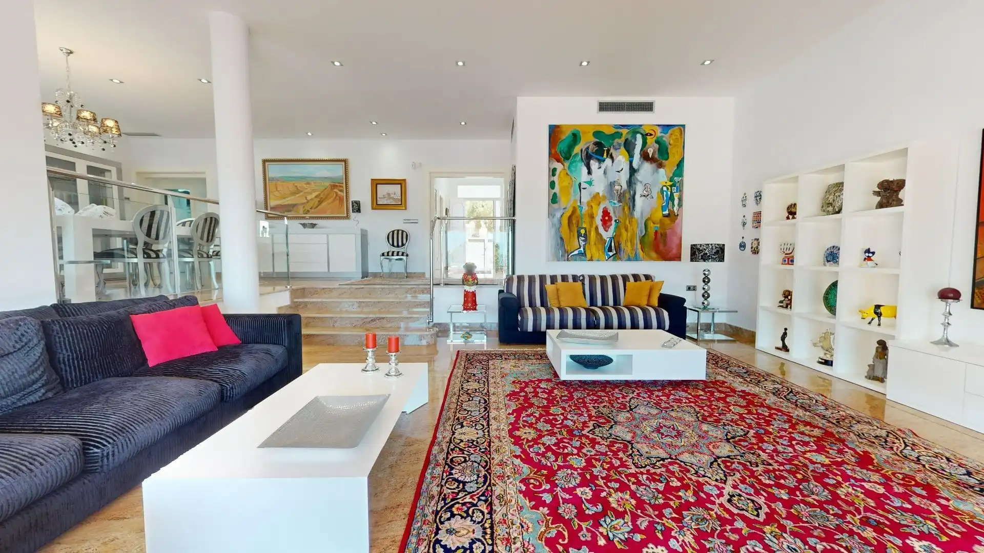 Sala d'estar de Casa o xalet en venda en Águilas amb Aire condicionat, Jardí privat i Terrassa