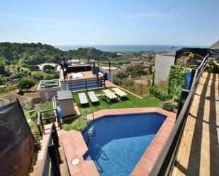 Swimming pool of House or chalet for sale in Pineda de Mar  with Air Conditioner, Terrace and Swimming Pool