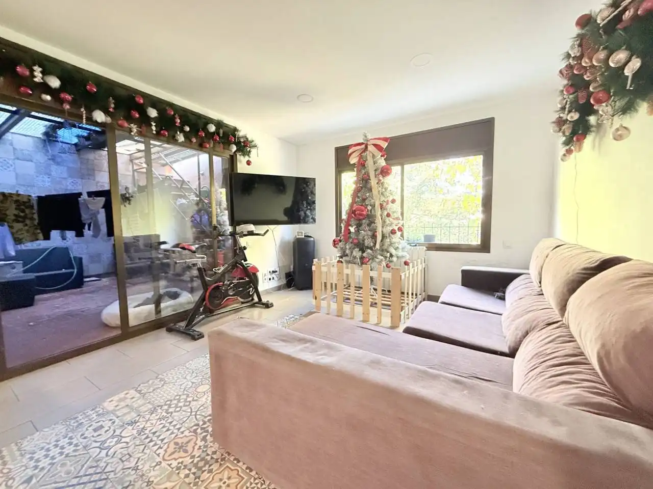 Living room of Houses for sale in Sant Celoni  with Air Conditioner, Heating and Private garden