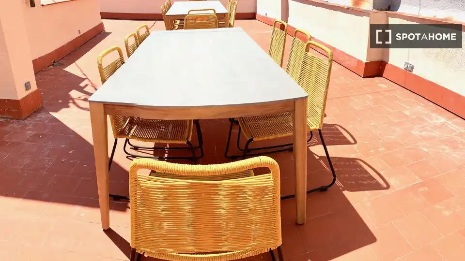 Terrace of Flat for rent in Madrid  with Air Conditioner, Heating and Furnished