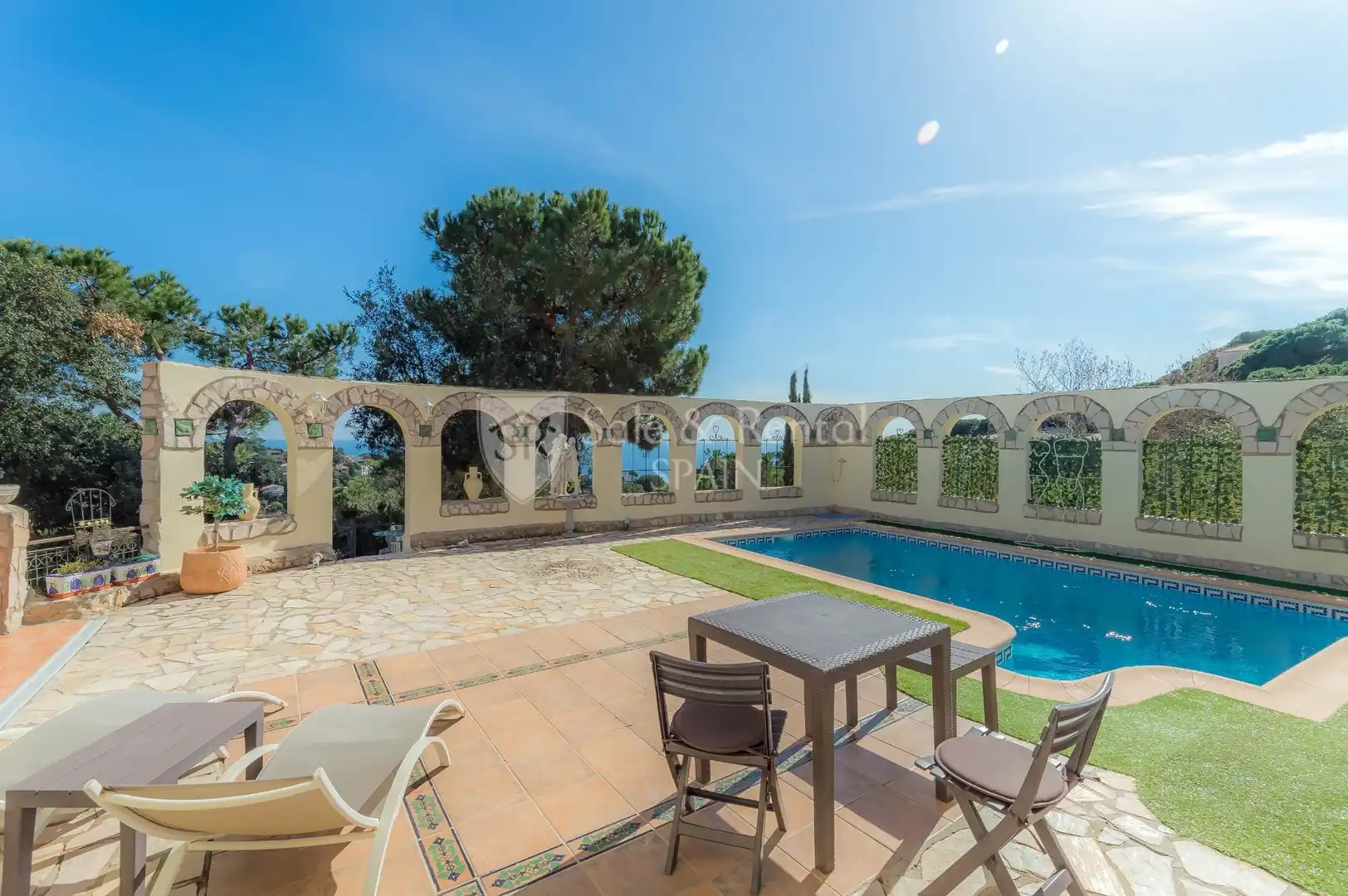 Garden of Houses for sale in Lloret de Mar  with Air Conditioner, Heating and Private garden