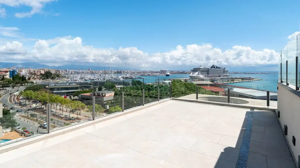 Terrasse von Dachboden zum Verkauf in  Palma de Mallorca mit Klimaanlage, Heizung und Terrasse