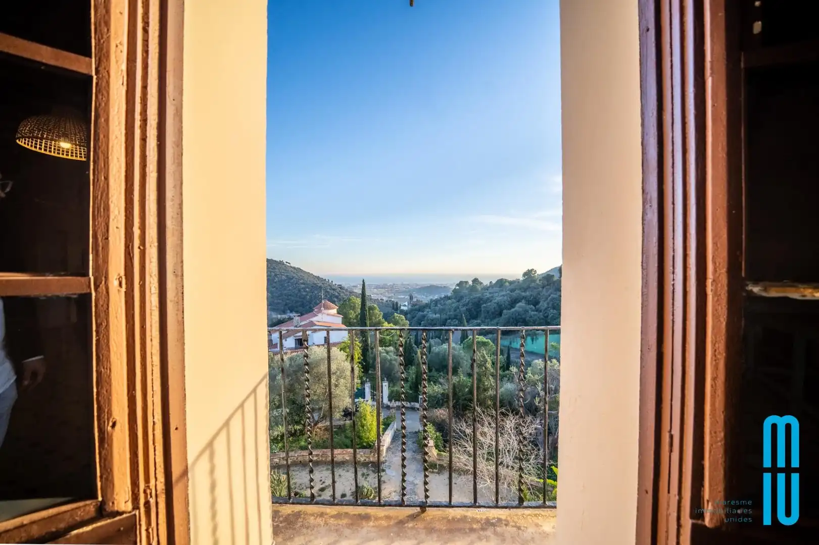 Terraza de Finca rústica de alquiler en Pineda de Mar con Calefacción, Jardín privado y Terraza
