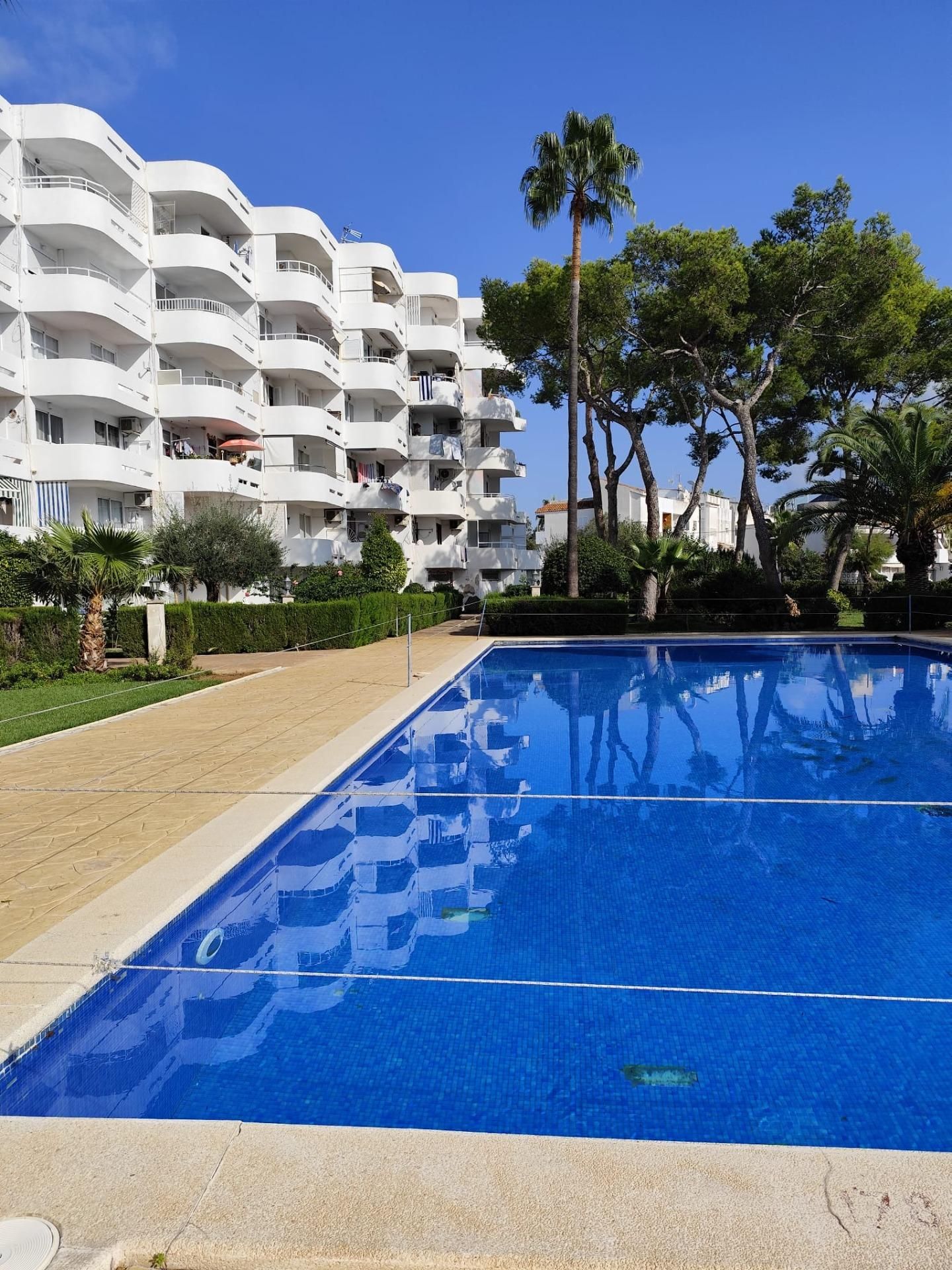 Schwimmbecken von Erdgeschoss zur Miete in Alcúdia mit Klimaanlage, Privatgarten und Terrasse