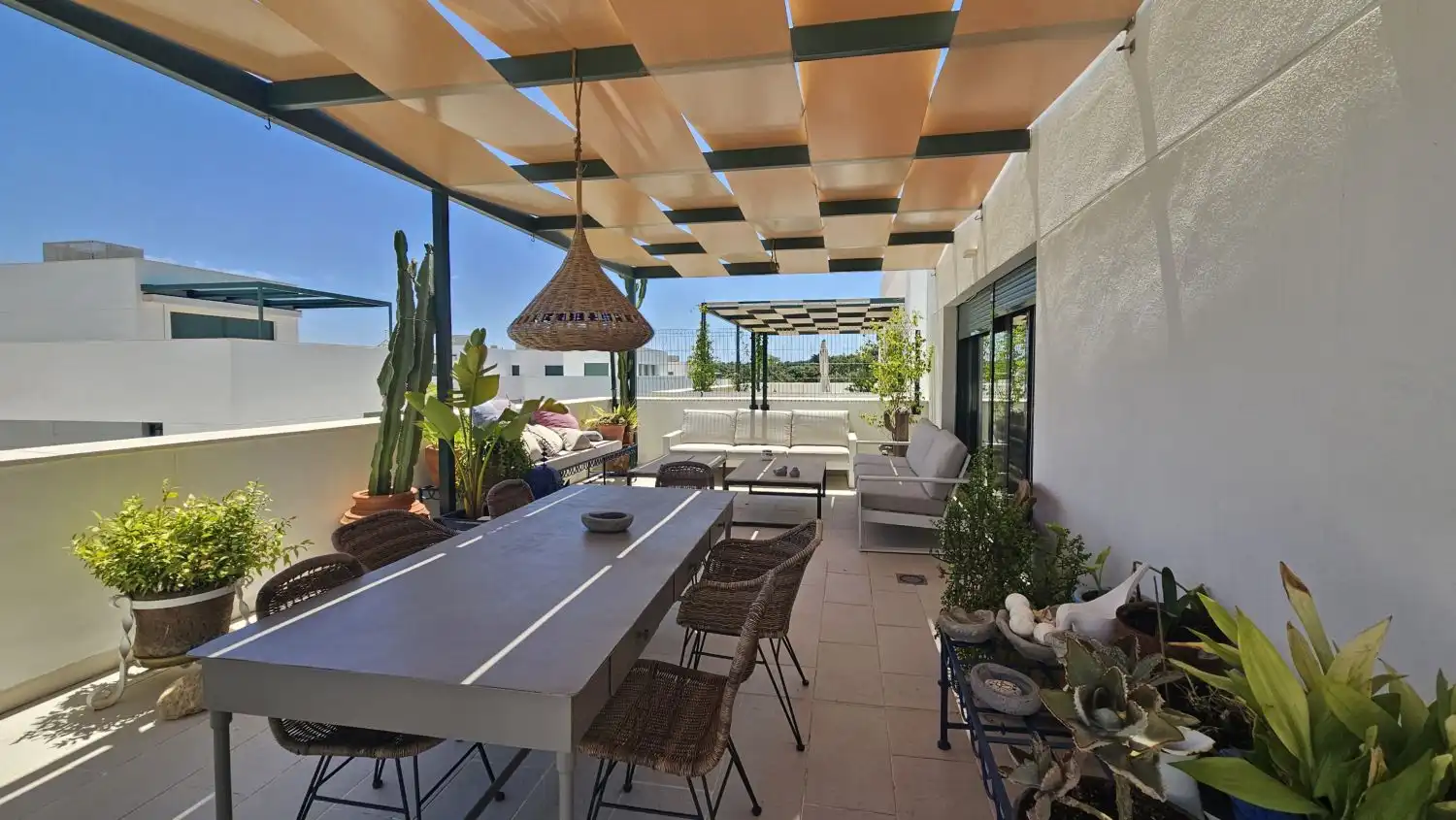 Terrassa de Apartament de lloguer en Sotogrande amb Aire condicionat, Calefacció i Terrassa