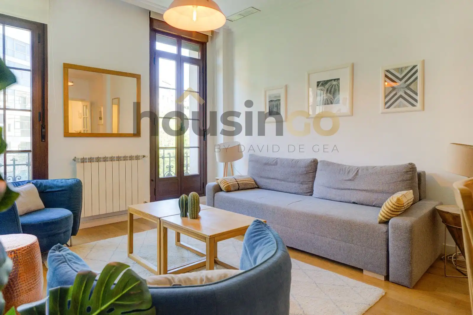 Sala de estar de Piso de alquiler en Madrid con Aire acondicionado, Calefacción y Parquet