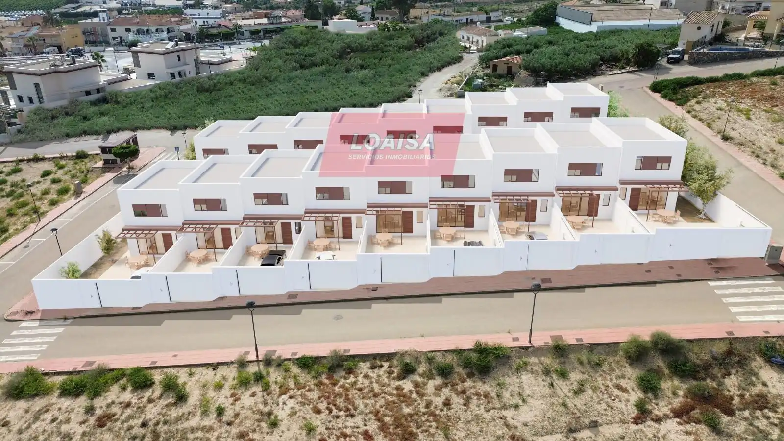 Vista exterior de Casa adosada en venta en Antas con Calefacción y Terraza