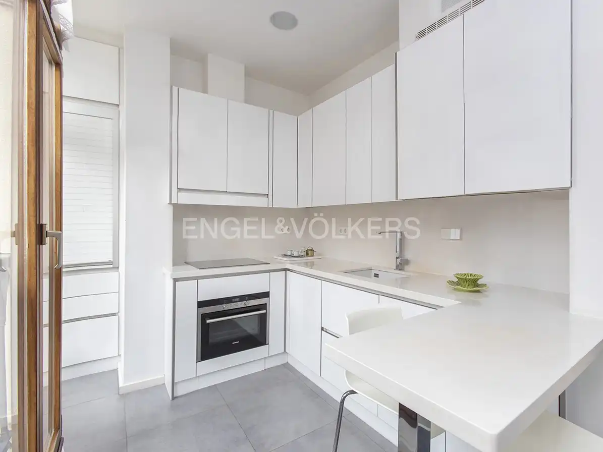 Cocina de Ático en venta en Gijón  con Calefacción, Parquet y Terraza