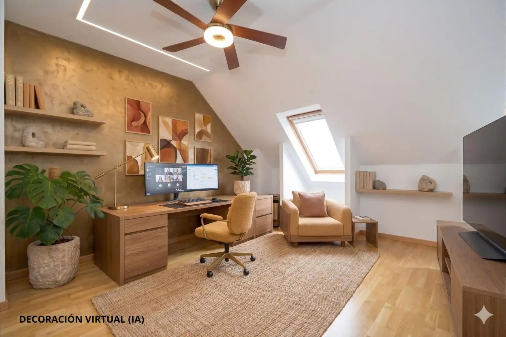 Living room of Detached homes for sale in Madrid  with Air Conditioner, Heating and Parquet flooring