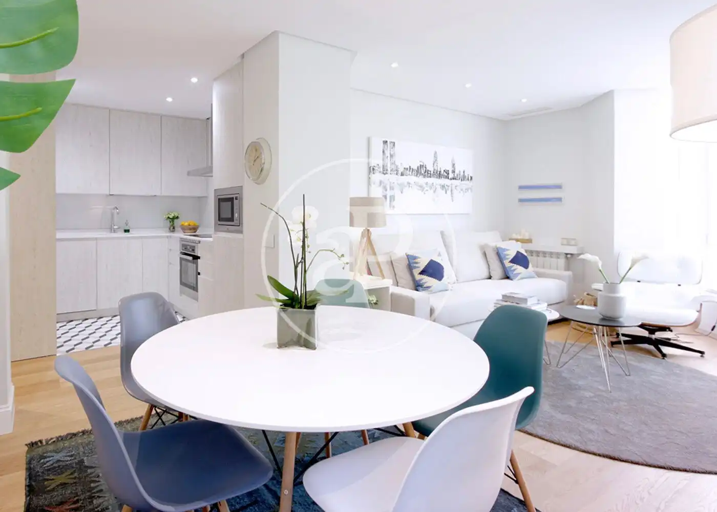 Living room of Flat for rent in Barrio de Salamanca