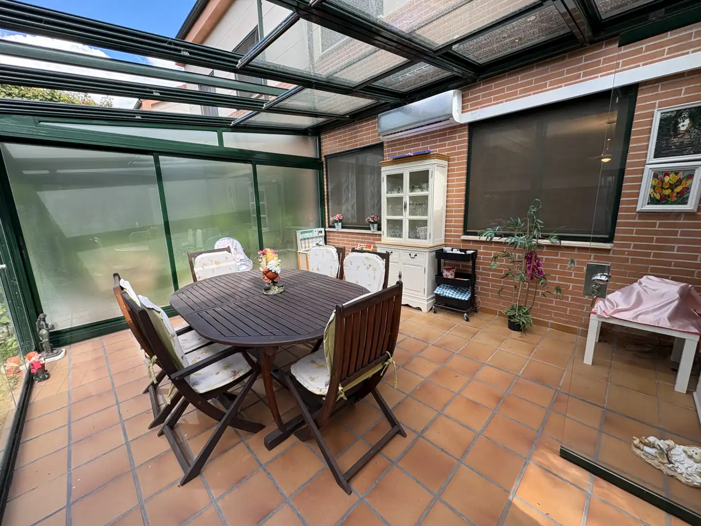 Terraza de Casa adosada en venta en Simancas con Aire acondicionado, Calefacción y Jardín privado