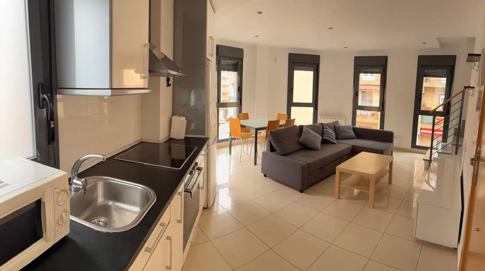 Küche von Wohnungen zur Miete in  Zaragoza Capital mit Heizung, Terrasse und Möbliert