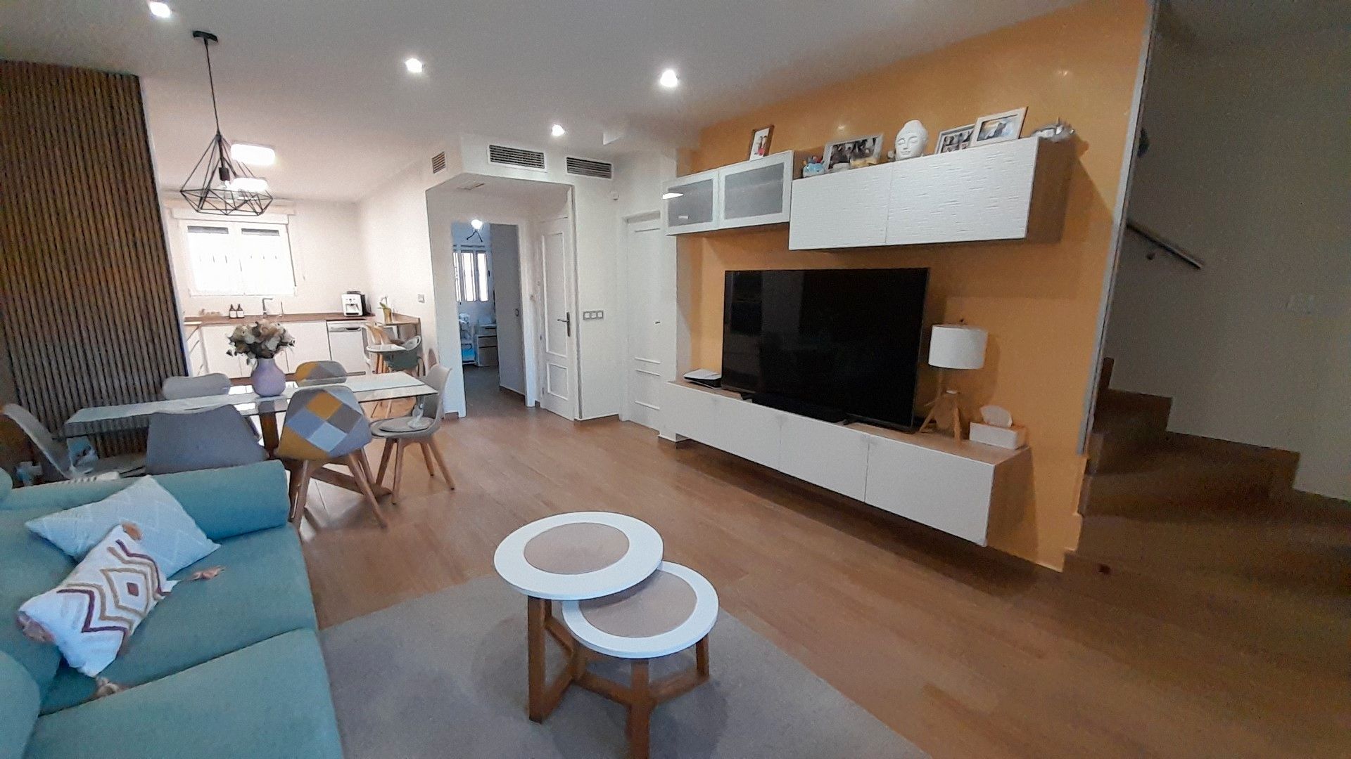 Living room of House or chalet for sale in Mazarrón  with Air Conditioner, Furnished and Balcony