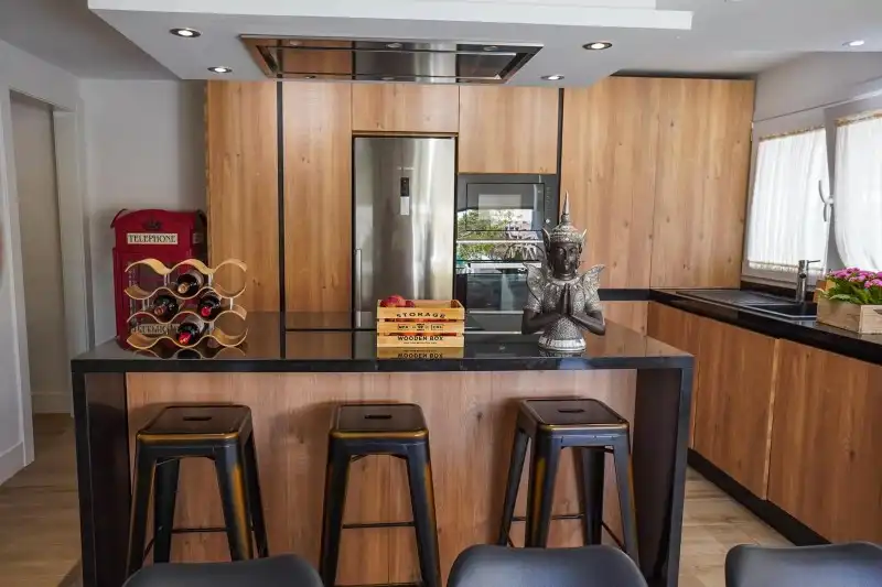 Kitchen of Detached homes for sale in Benalmádena  with Air Conditioner, Terrace and Swimming Pool