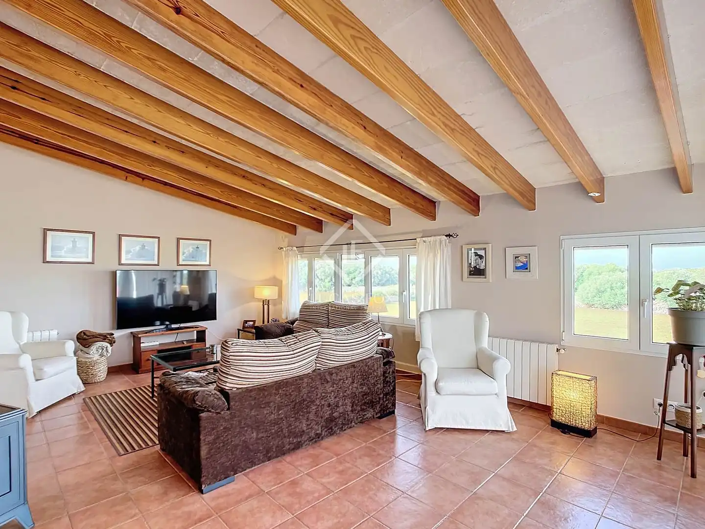 Living room of Country homes for sale in Ciutadella de Menorca  with Air Conditioner, Heating and Private garden