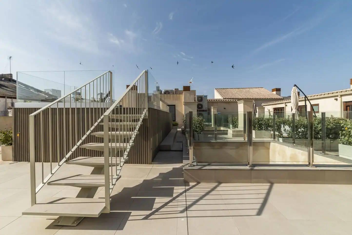 Terraza de Piso de alquiler en Sevilla con Aire acondicionado, Calefacción y Amueblado