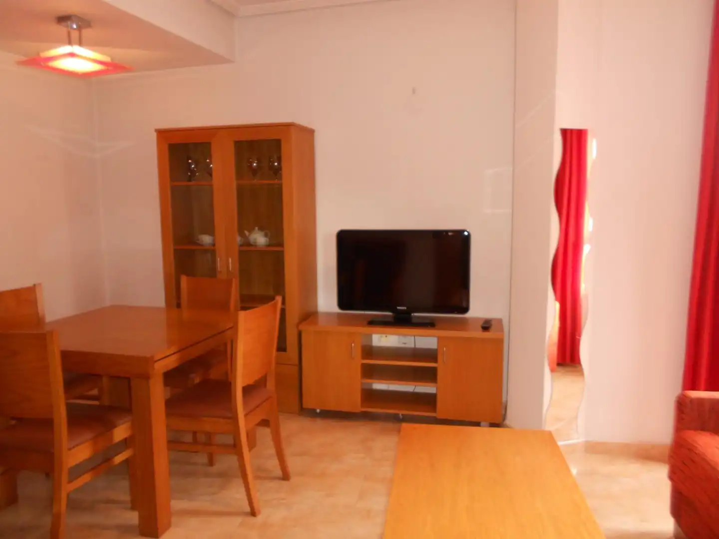 Sala d'estar de Apartament de lloguer en Murcia amb Aire condicionat, Terrassa i Moblat