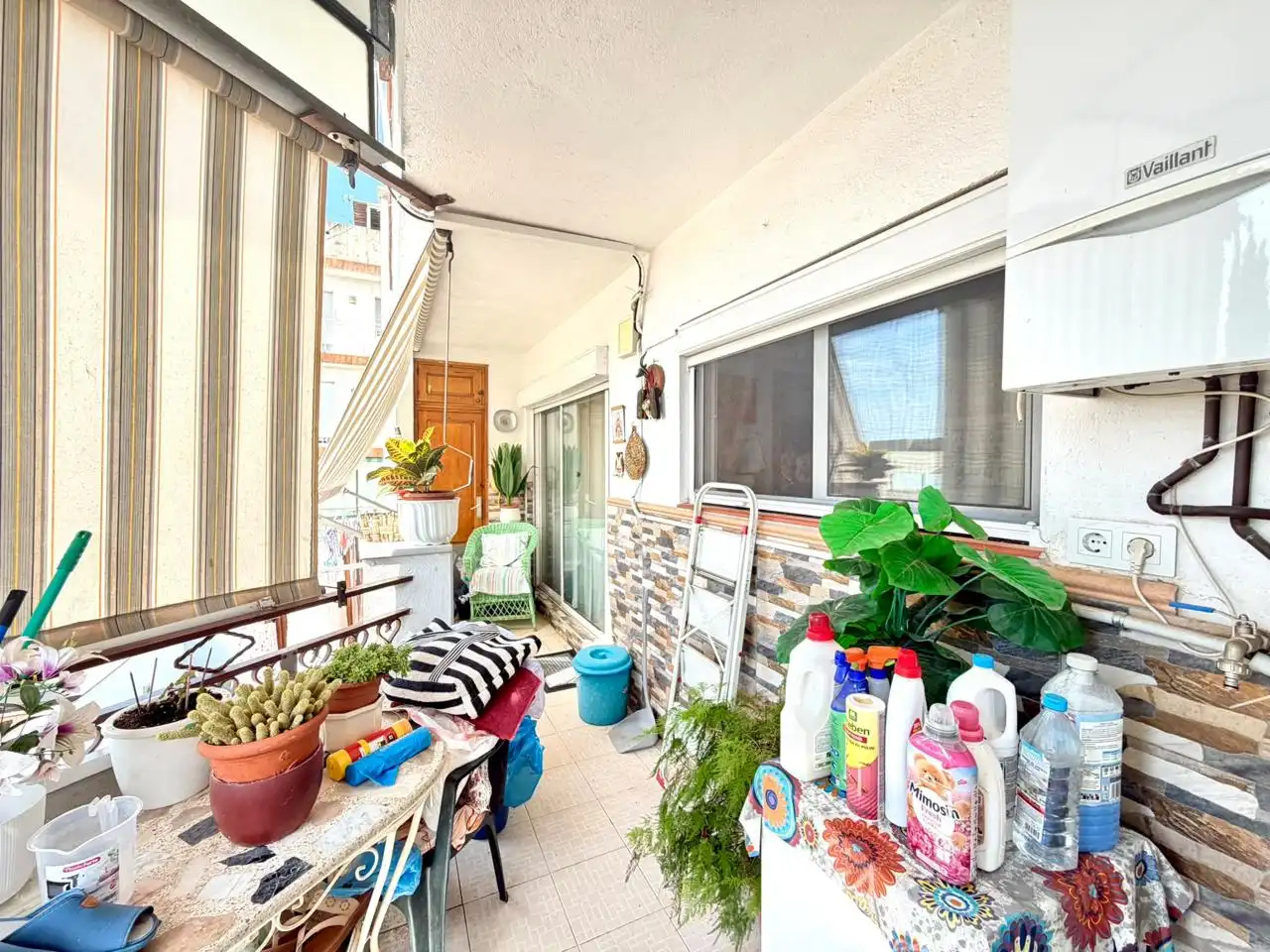 Balcony of Flat for sale in Mataró  with Air Conditioner, Terrace and Furnished
