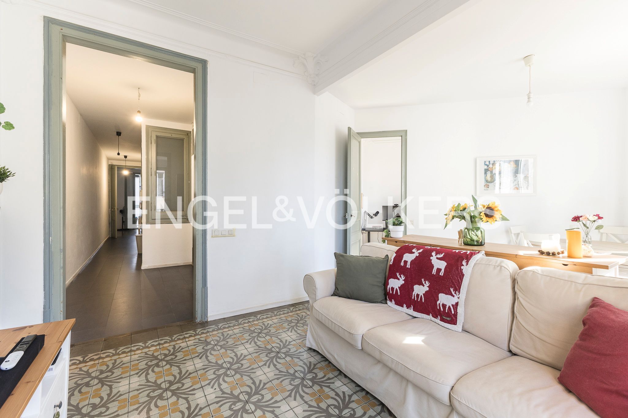 Sala d'estar de Apartament en venda en  Barcelona Capital amb Aire condicionat, Calefacció i Balcó