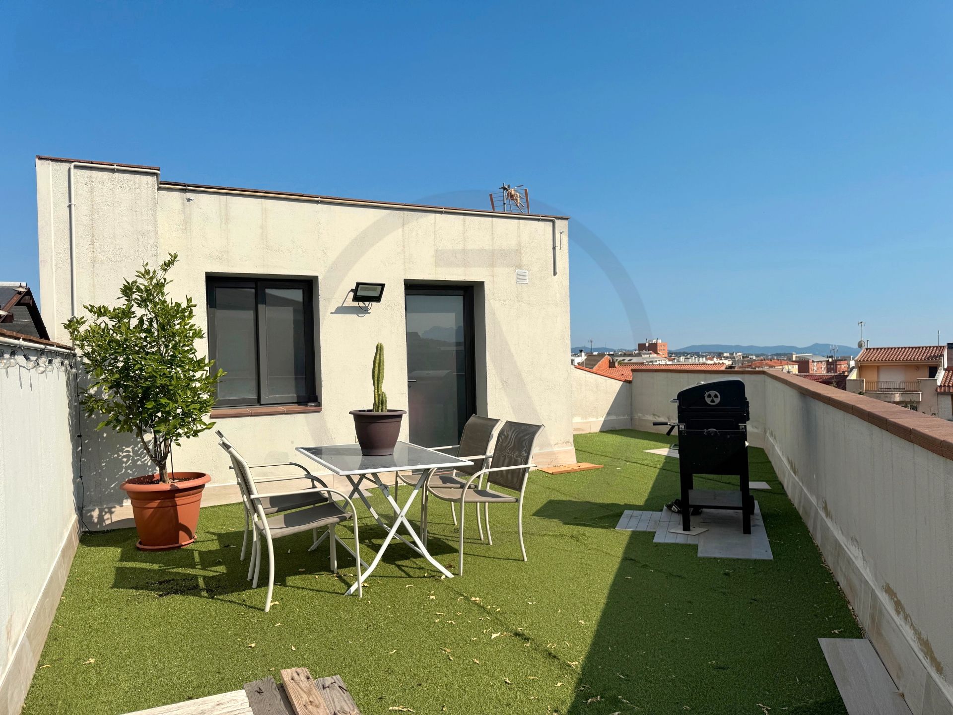 Terrace of Single-family semi-detached for sale in Terrassa  with Air Conditioner, Heating and Parquet flooring
