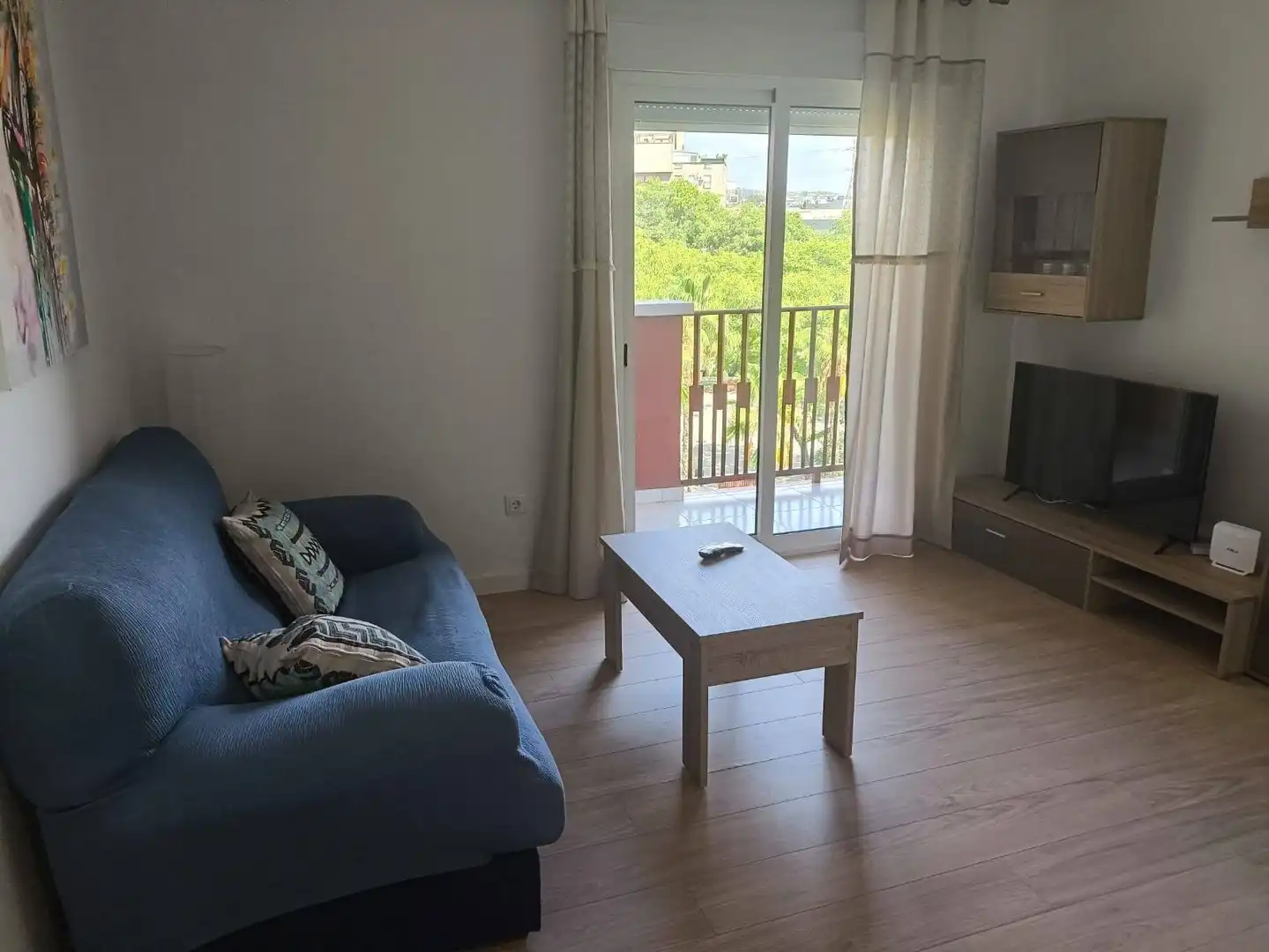 Sala de estar de Piso de alquiler en Murcia con Amueblado