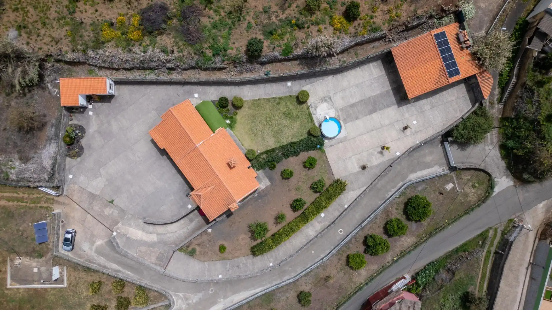 Vista exterior de Casa o chalet en venta en Vega de San Mateo con Aire acondicionado, Calefacción y Jardín privado