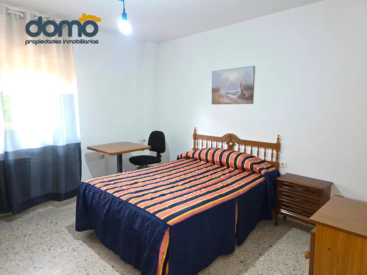 Schlafzimmer von Wohnung zur Miete in Granada mit Heizung, Terrasse und Möbliert