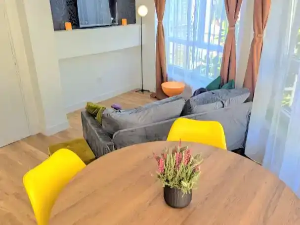 Sala de estar de Apartamento en venta en Nerja con Aire acondicionado, Jardín privado y Amueblado