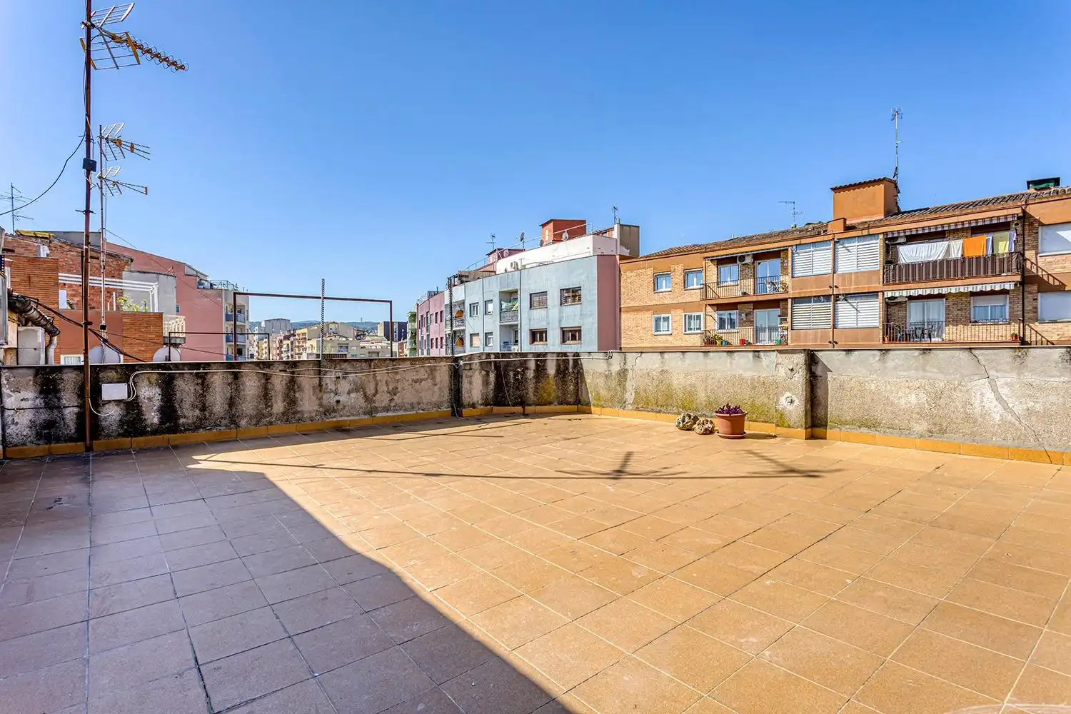 Terrasse von Wohnung zum Verkauf in Santa Margarida de Montbui mit Heizung, Terrasse und Abstellraum
