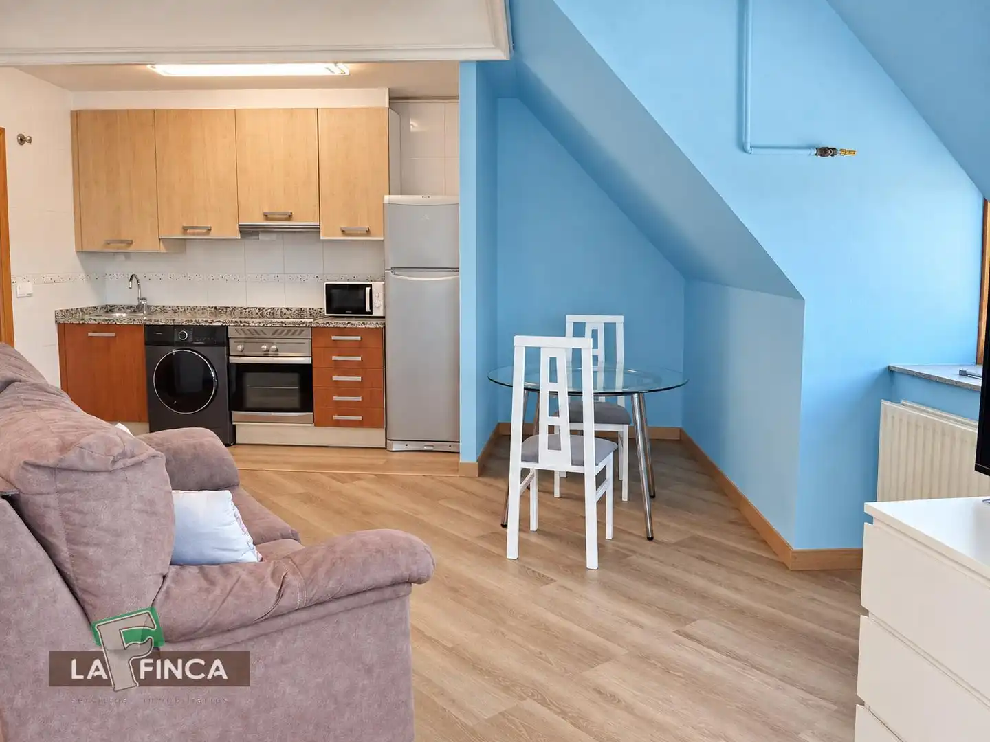 Sala de estar de Estudio de alquiler en HUCA - La Cadellada